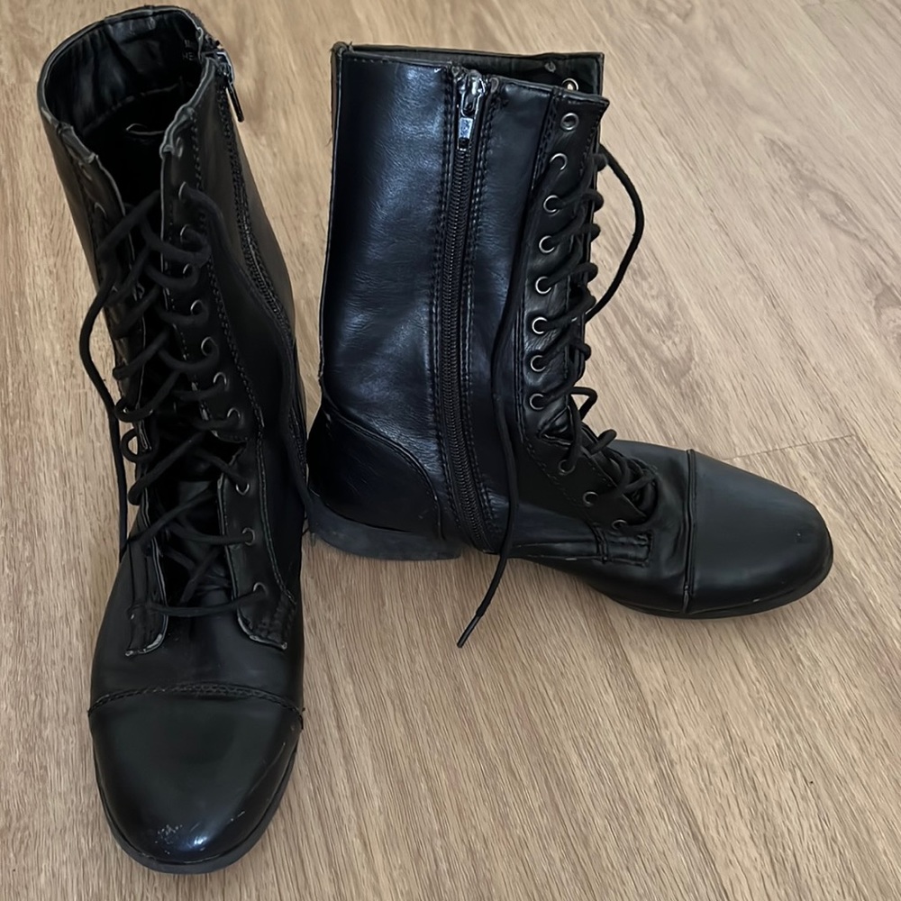 Woman’s combat boots